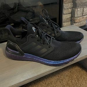 Adidas ISS boost men’s size 10.5 black and chrome purple